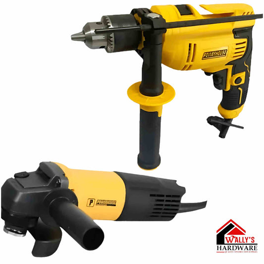 Powerhouse Built Touch Angle Grinder + Impact Drill Combo PH-AGID-COMBO700