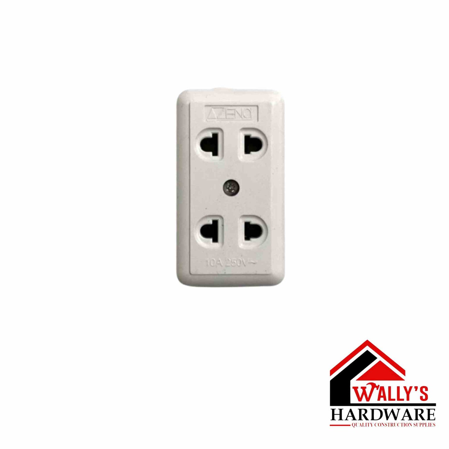 Azena 2 Gang 2-Pole Outlet X 10 PCS