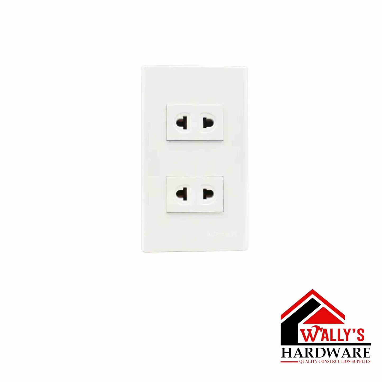 Azena 2 Gang Regular Outlet With Plate X 10 PCS