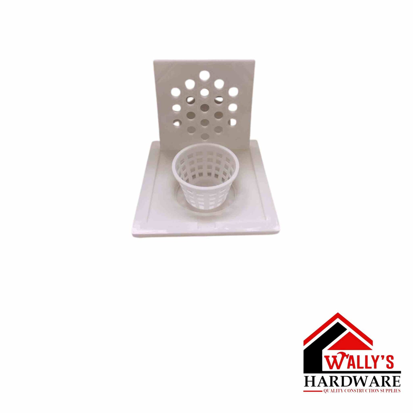 PVC Floor Strainer With Basket 4 x 4