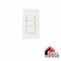 Azena 3 Gang Switch With Plate X 10 PCS
