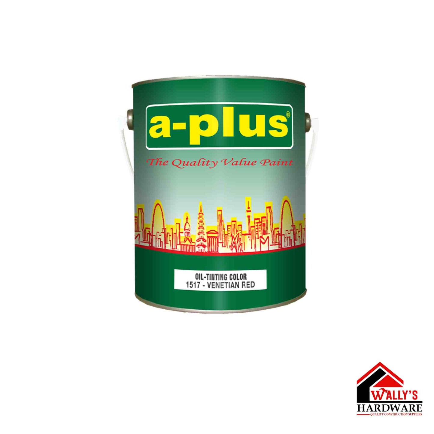 A-PLUS Oil Tinting Color Venetian Red [1/4 Liter - 12 Pcs IN ONE CASE]