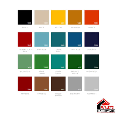 A-Plus Quick Dry Enamel [Baby Blue, Nile Green, Light Gray, Flat Black]