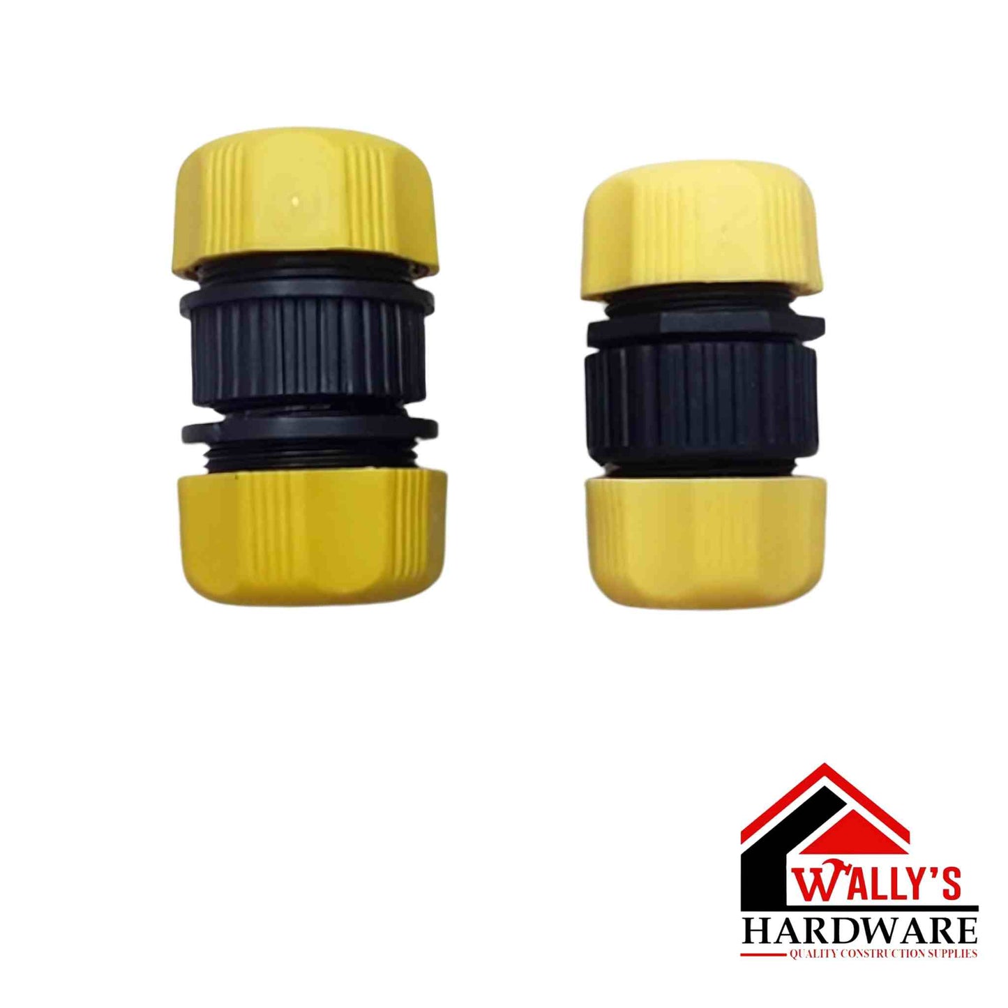 PVC Yellow Hose Coupling 5/8" and 1/2"